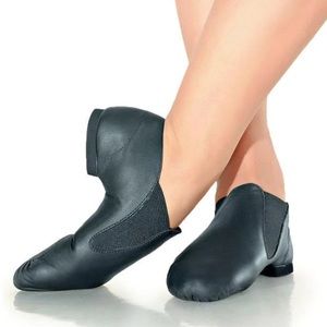 SO Danca Black Slip-on Jazz Shoes